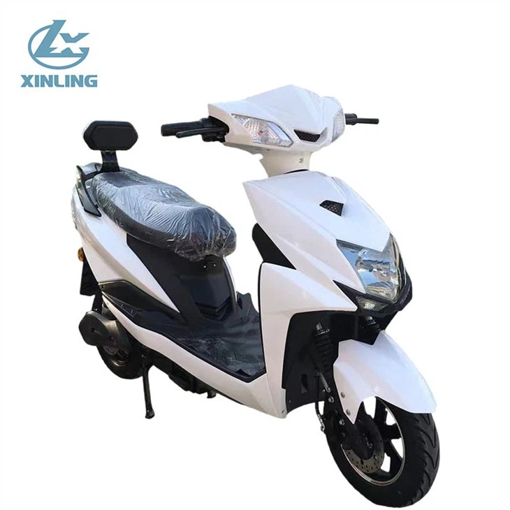 White Electric Motorcycle Scooter
