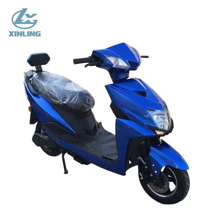 Blue Electric Motorcycle Scooter